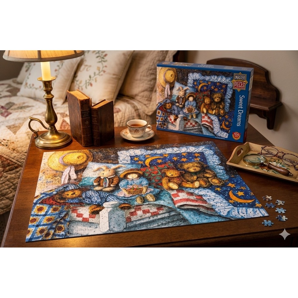 MasterPieces Sweet Dreams 550 Piece Jigsaw Puzzle Anna Krajewski Teddy‎ Bears